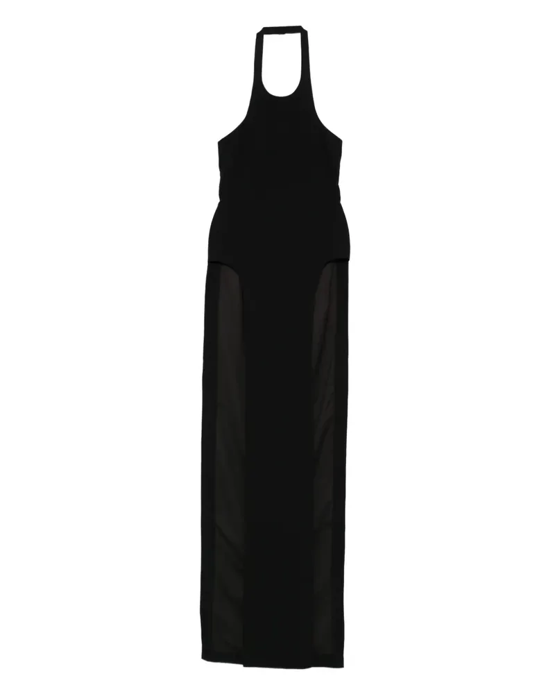 Mônot Maxikleid mit Neckholder - Schwarz Schwarz