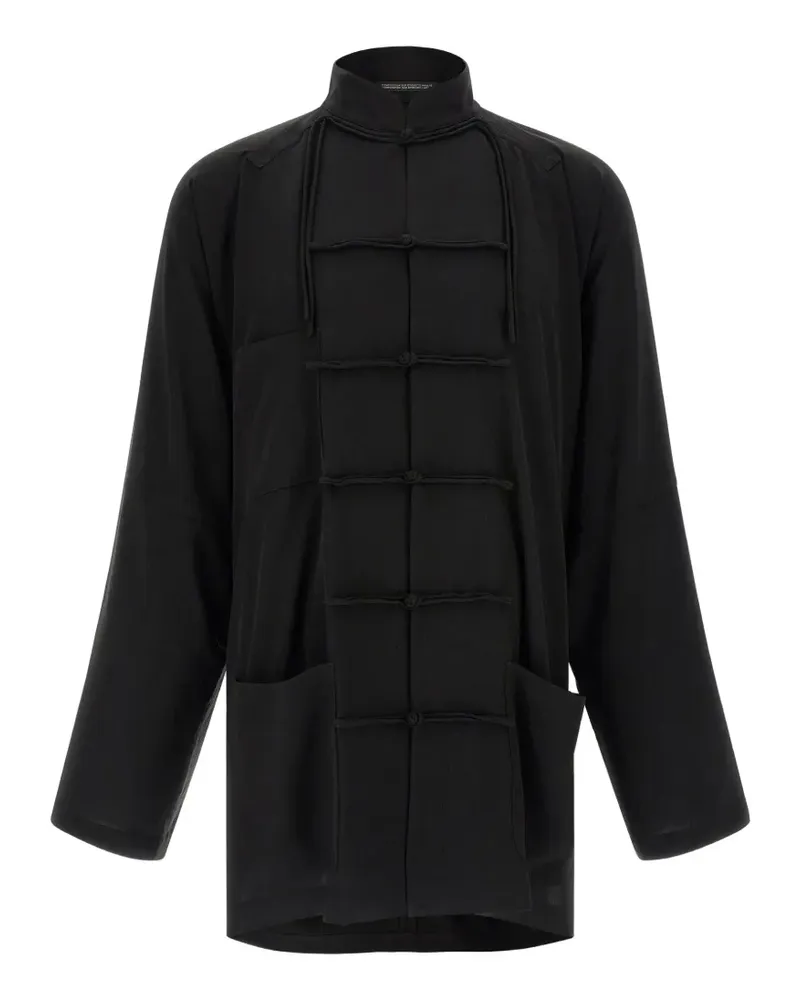 Yohji Yamamoto Ta Tuxedo China blazer high-neck jacket - Schwarz Schwarz