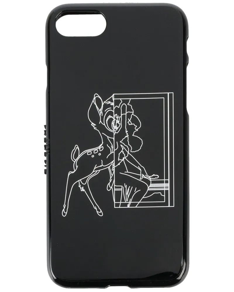 Givenchy iPhone 7 Hülle mit Bambi-Print - Schwarz Schwarz