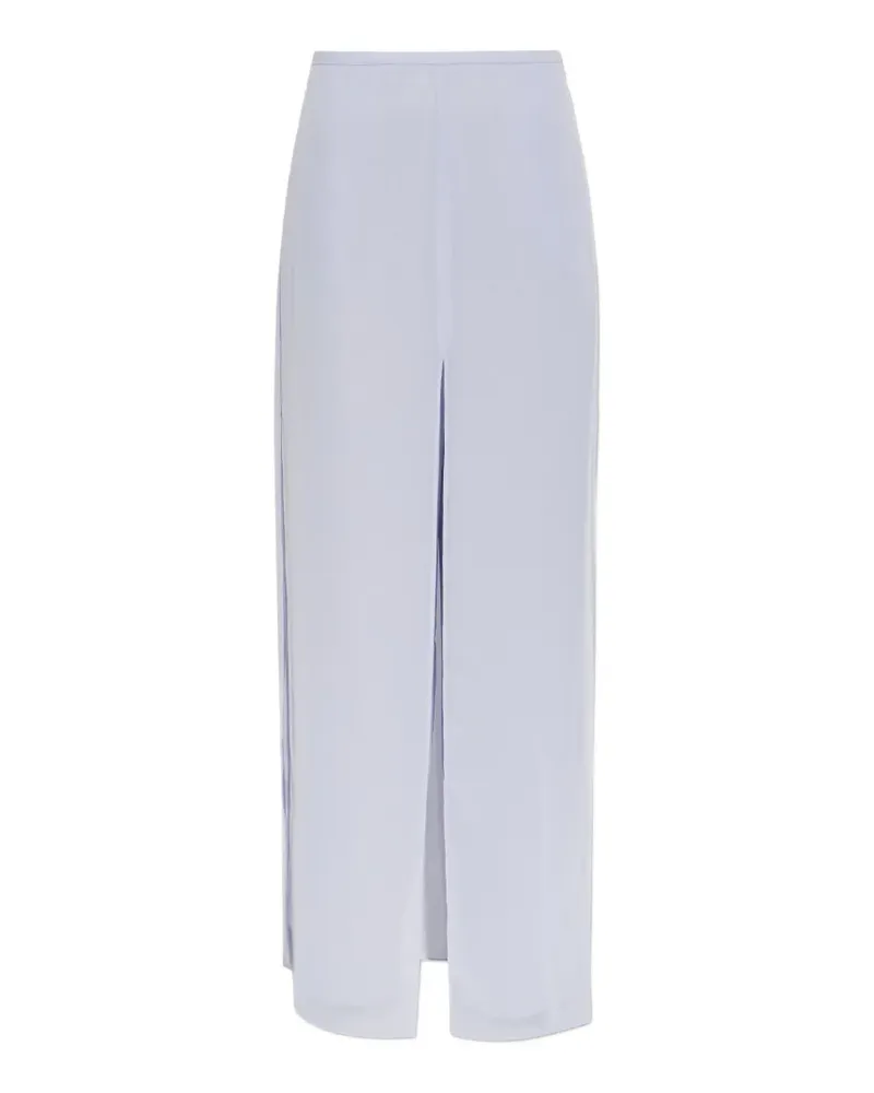 Emporio Armani slit-detail layered-design trousers - Violett Violett