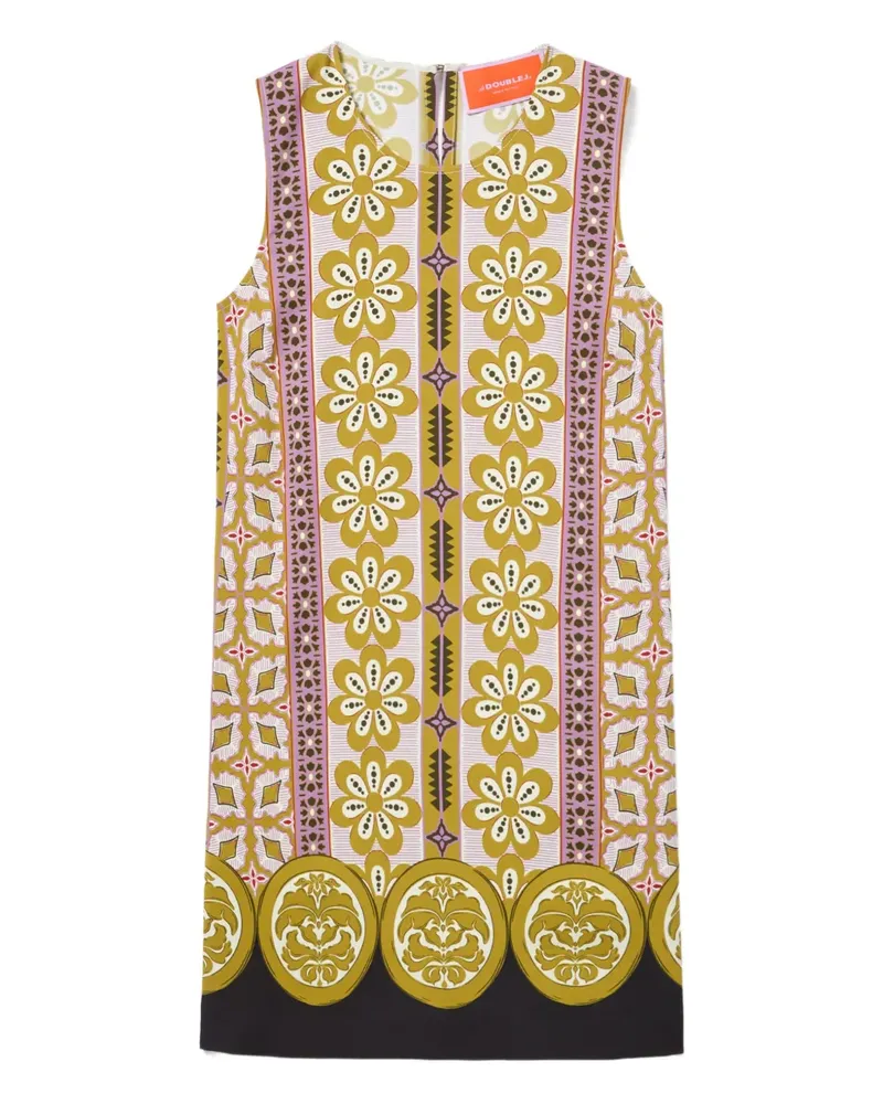 La DoubleJ Minikleid mit Blumen-Print - Rosa Rosa