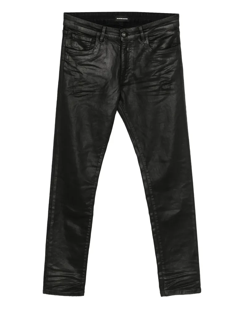 Salvatore Santoro Beschichtete Jeans - Schwarz Schwarz