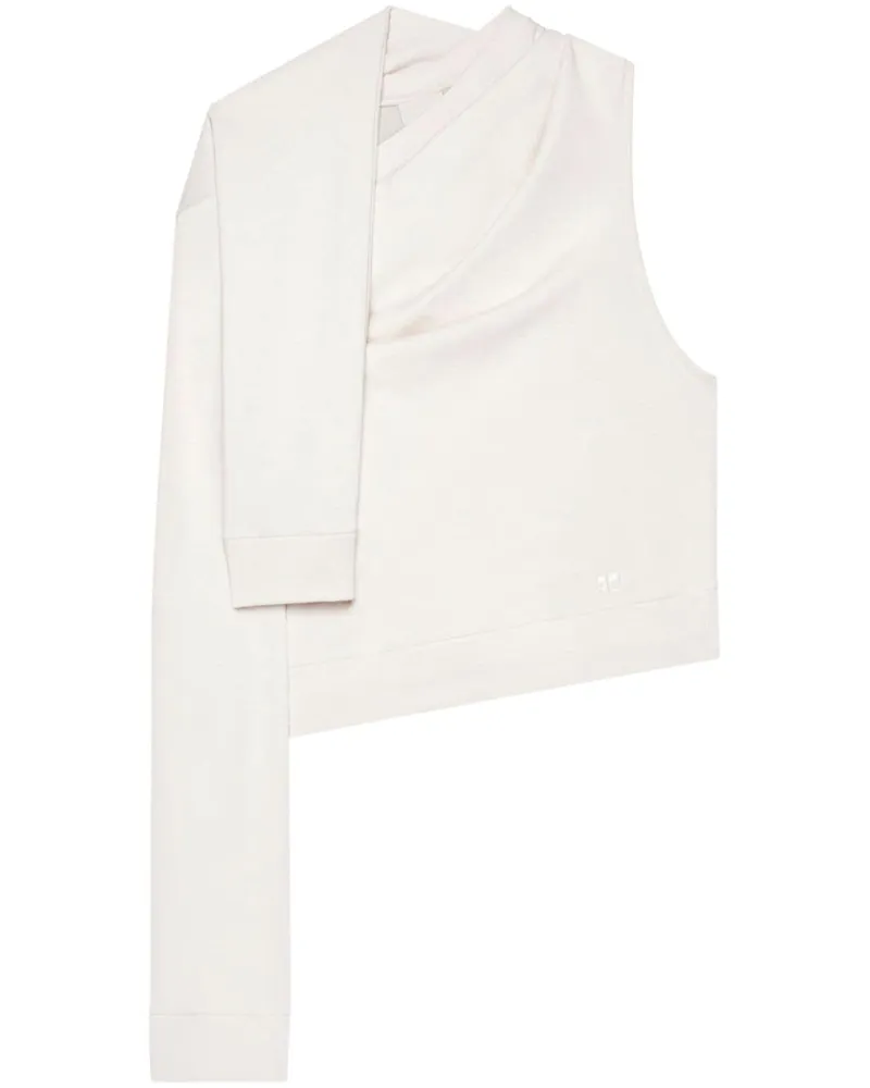 Courrèges Asymmetrisches Sweatshirt - Nude Nude