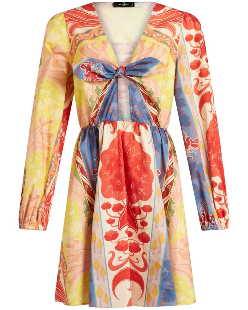 Etro Minikleid mit Print - Gelb Gelb