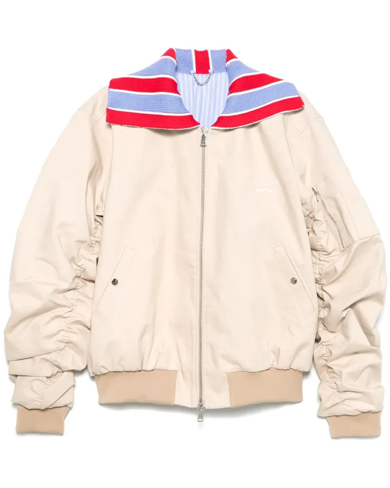 Charles Jeffrey Loverboy Bomberjacke mit Kontrastkragen - Nude Nude