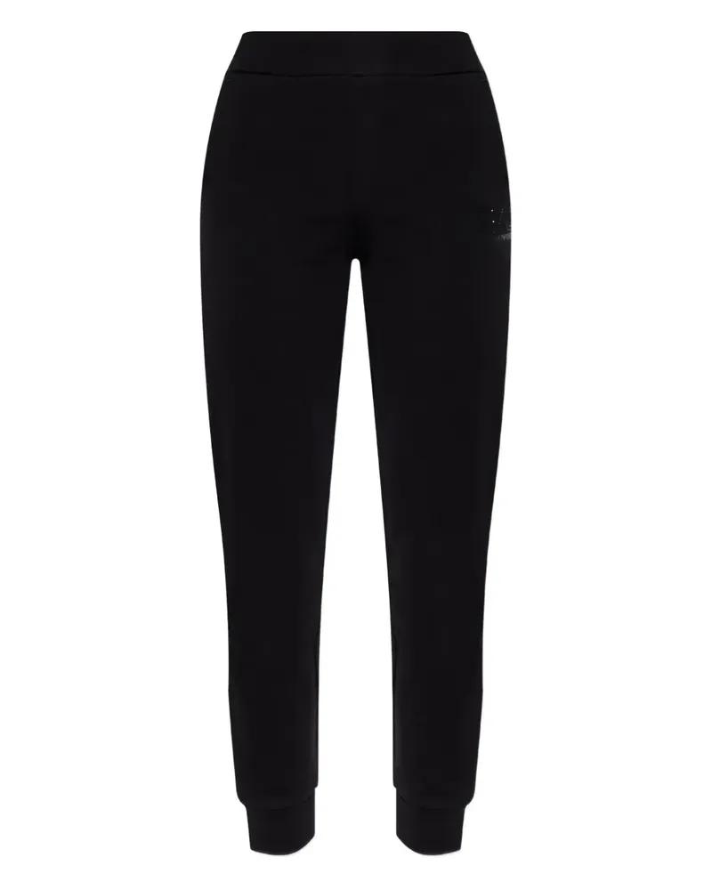 EA7 logo trousers - Schwarz Schwarz