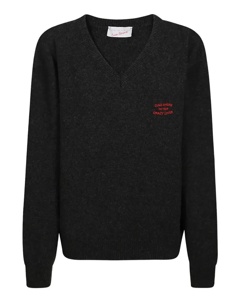 Giada Benincasa Crazy Lover Pullover mit V-Ausschnitt - Grau Grau