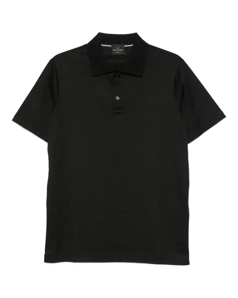 Paul & Shark logo-embroidered short-sleeve polo shirt - Schwarz Schwarz