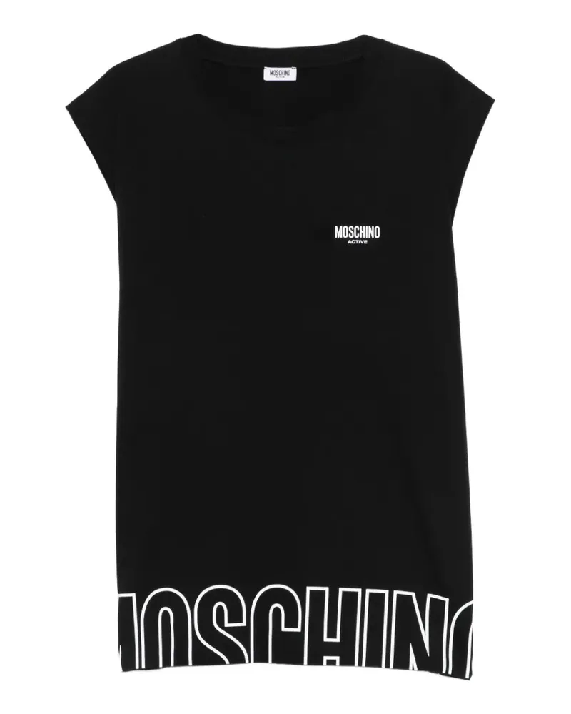 Moschino logo T-shirt - Schwarz Schwarz