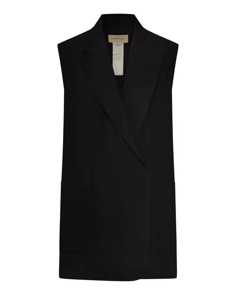SPORTMAX sleeveless gilet - Schwarz Schwarz