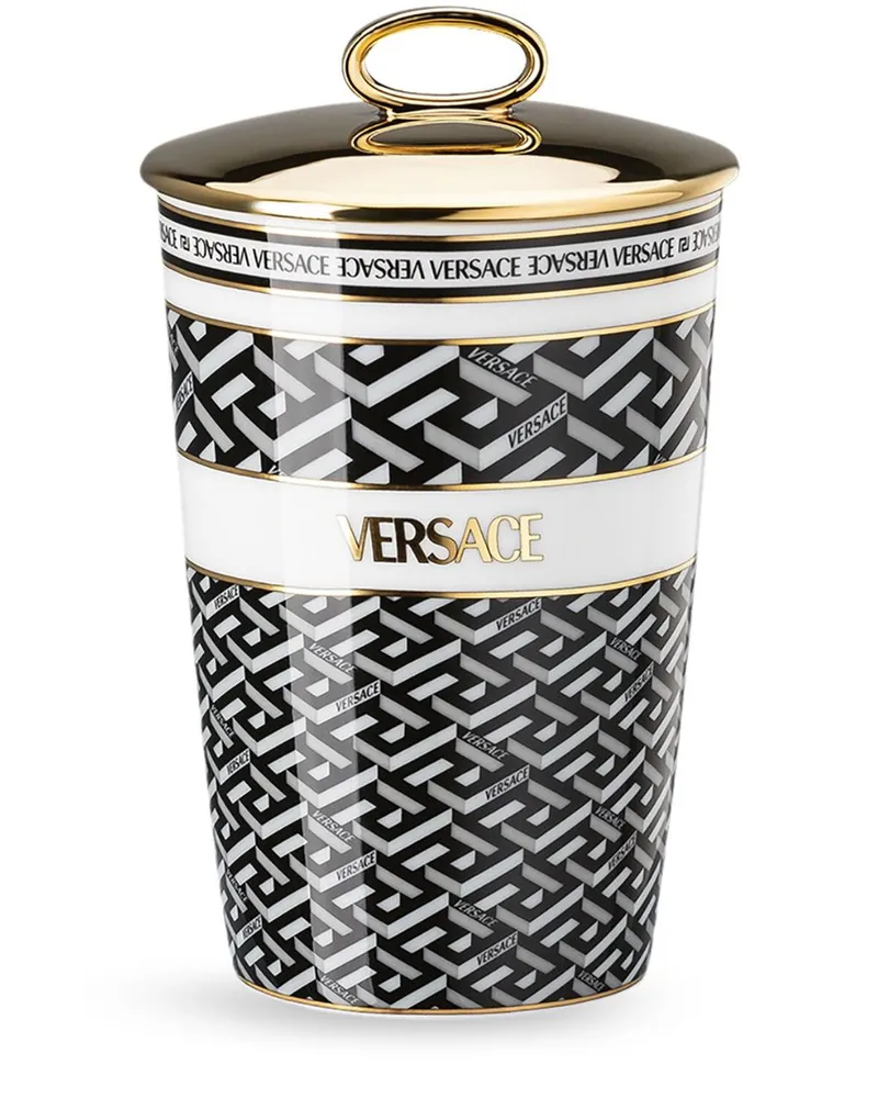 Versace La Greca Signature Duftkerze - Schwarz Schwarz