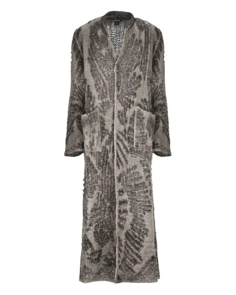 Avant Toi Offener Cardigan - Grau Grau