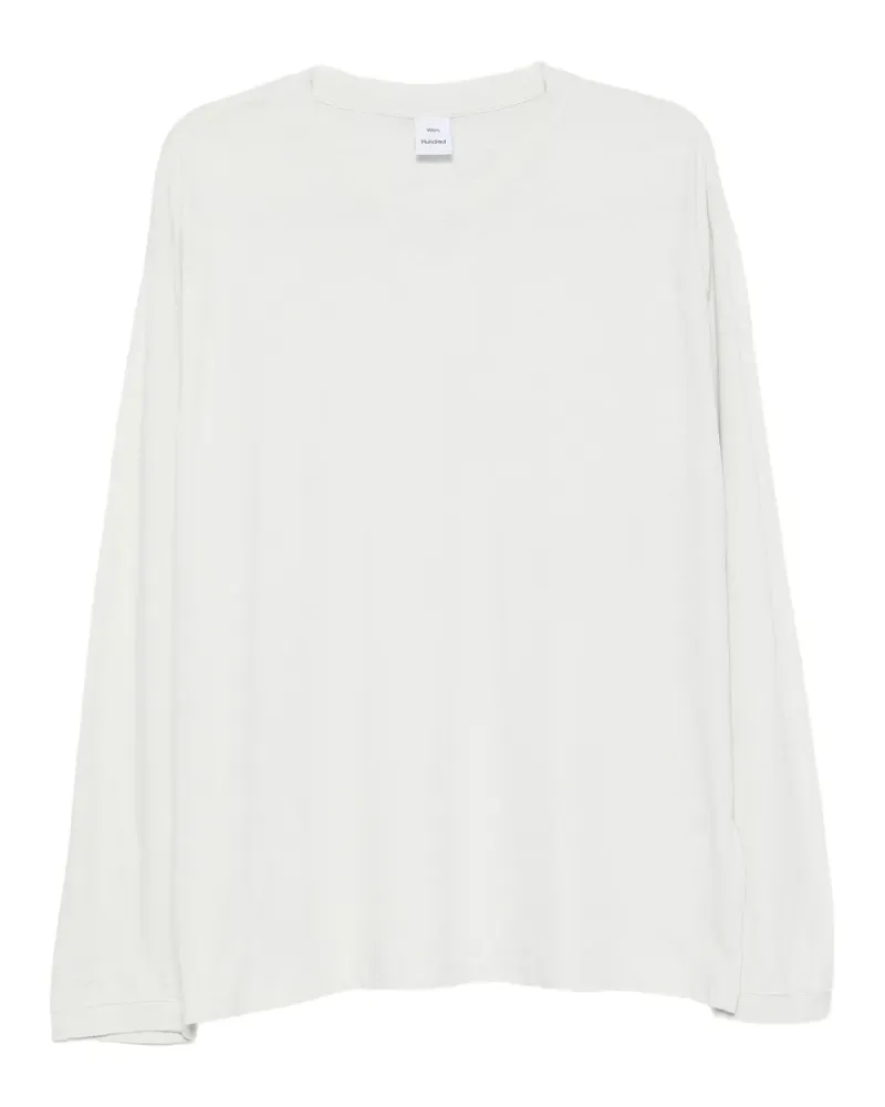 Won Hundred Langarmshirt aus Baumwolle - Weiß Weiß