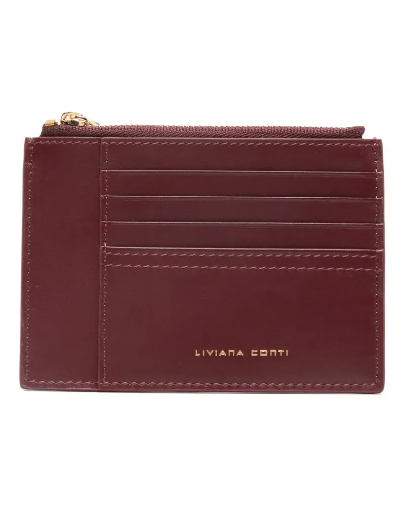 Liviana Conti zip-fastening card holder - Rot Rot
