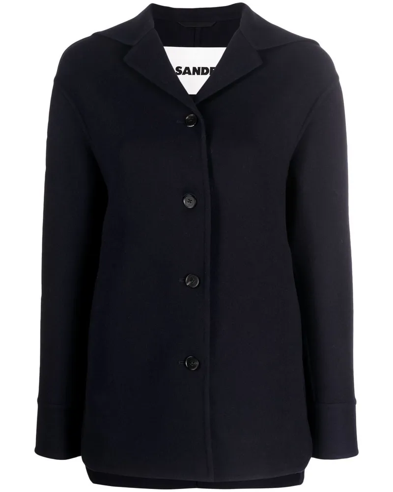 Jil Sander Blazer mit Matrosenkragen Blau