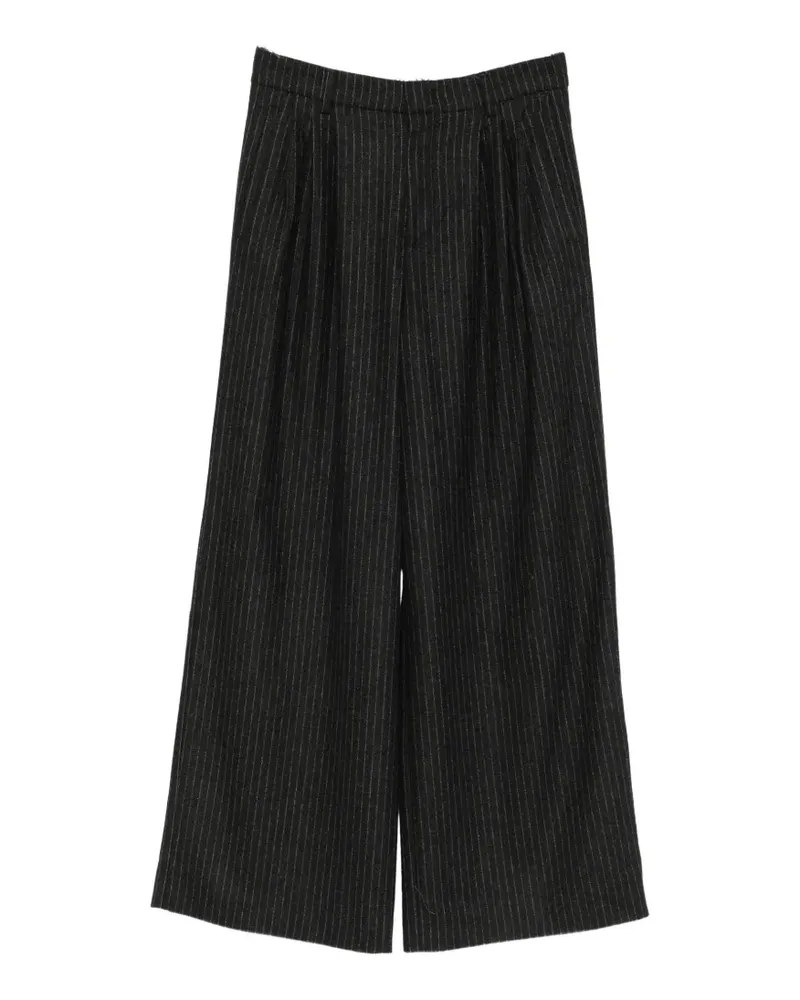 Rossi pinstripe wide-leg trousers - Grau Grau