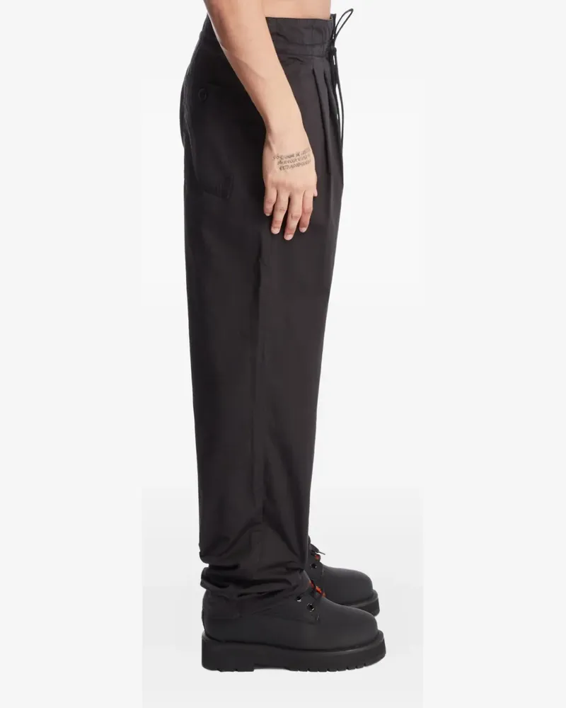 Applied Art Forms Bundfaltenhose mit Kordelzug - Braun Braun