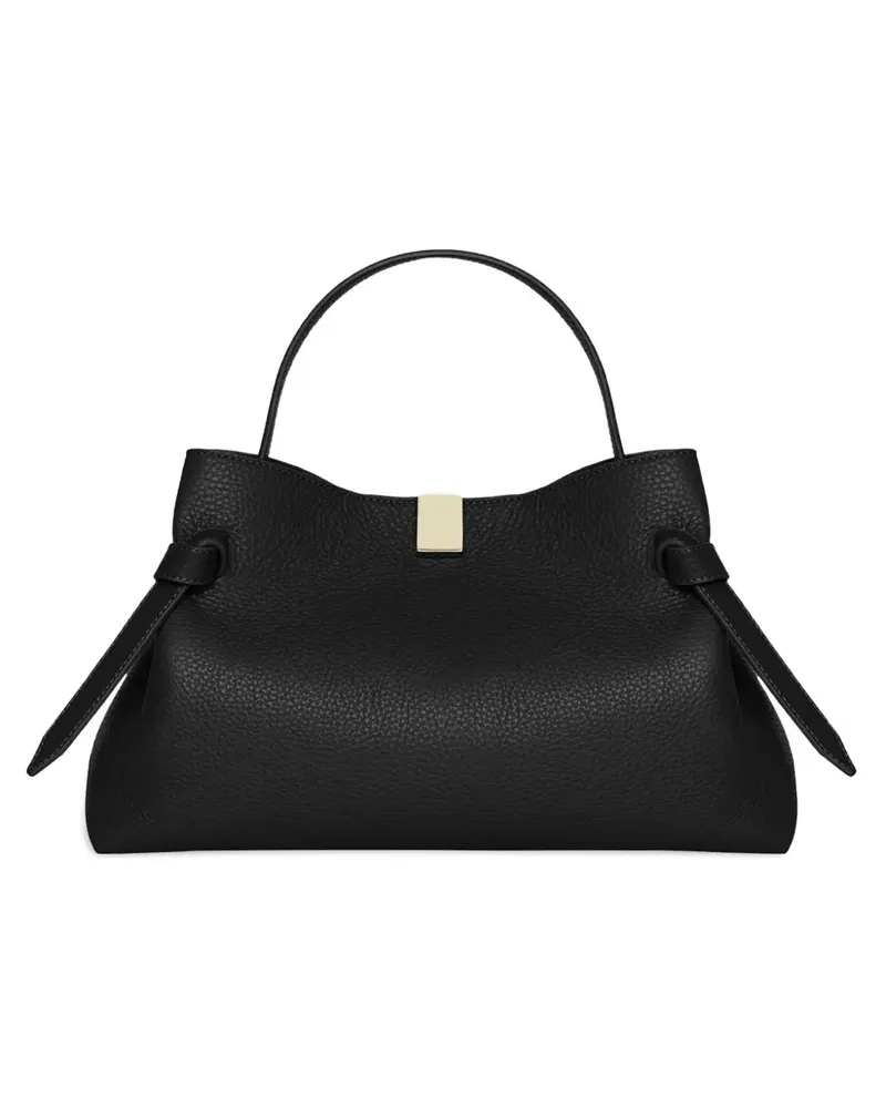 YUZEFI Gyoza-Tasche mit geprägtem Henkel - Schwarz Schwarz