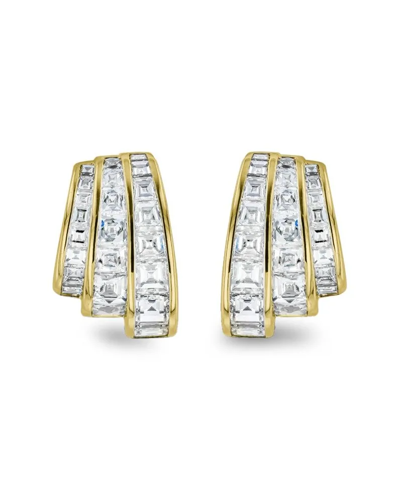 Pragnell 18kt Manhattan Gelbgoldohrringe mit Diamanten Gold