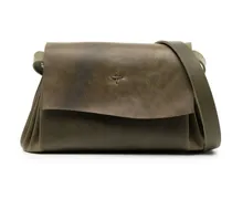 1.0 cross-motif leather crossbody bag