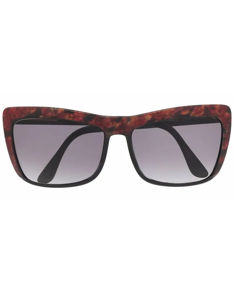 Linda Farrow Sonnenbrille mit farbigen Gläsern - Schwarz Schwarz