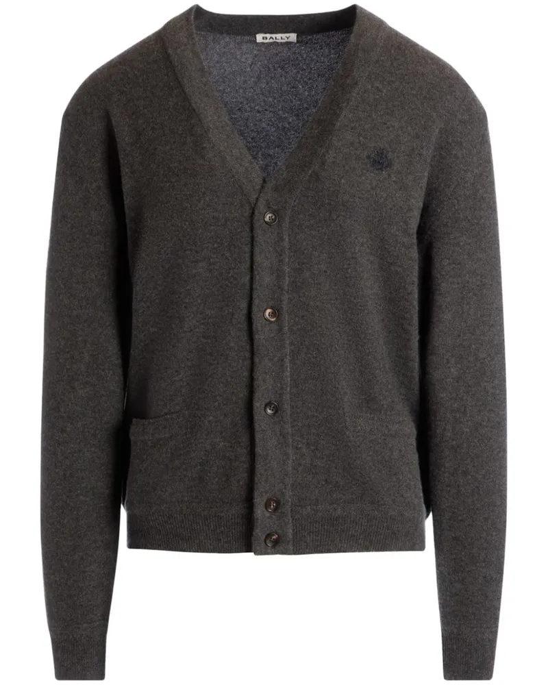 Bally Cardigan mit Logo-Stickerei - Grau Grau