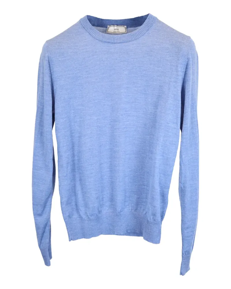 AMI Paris knitted crew-neck sweater - Blau Blau