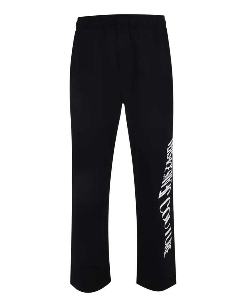 Versace Jeans Jogginghose mit Logo-Print - Schwarz Schwarz