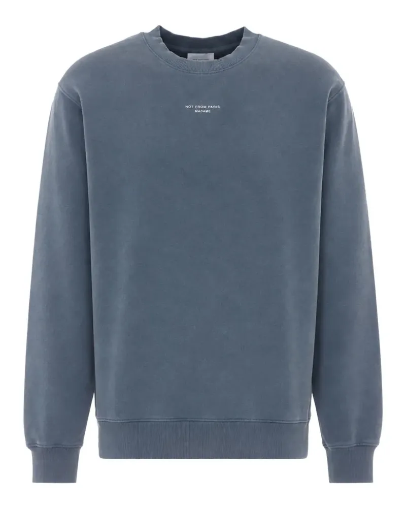 Drôle de Monsieur Sweatshirt mit Slogan - Grau Grau