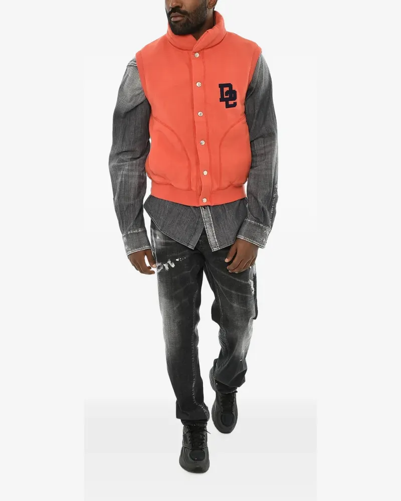 Dsquared2 snap-button gilet - Orange Orange