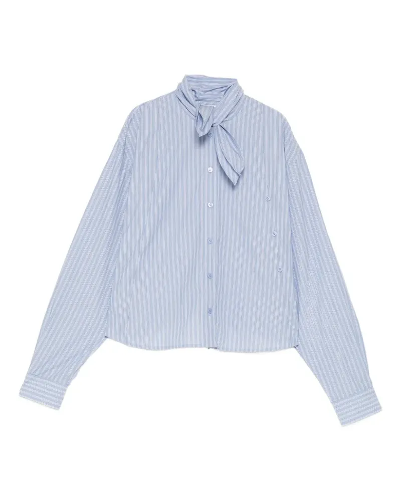 pushBUTTON Wandelbares Hemd - Blau Blau