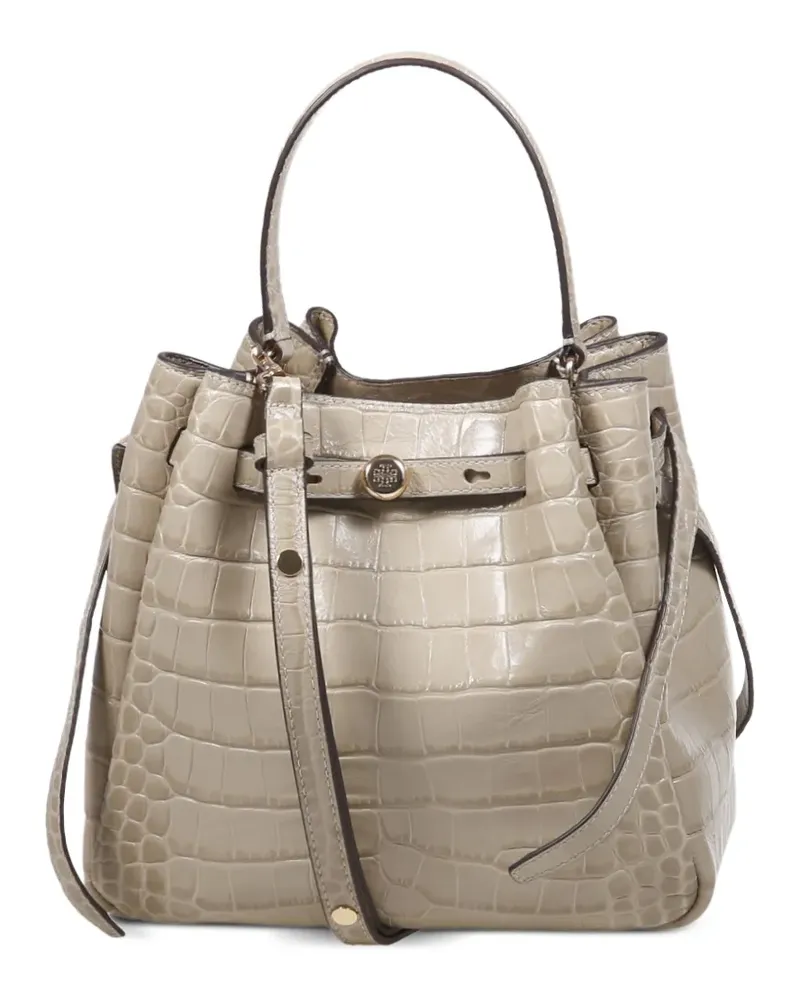 Tory Burch Romy crocodile-effect tote bag - Nude Nude