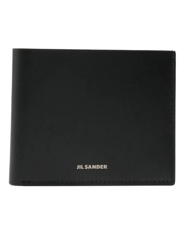 Jil Sander Portemonnaie mit Logo-Prägung - Schwarz Schwarz