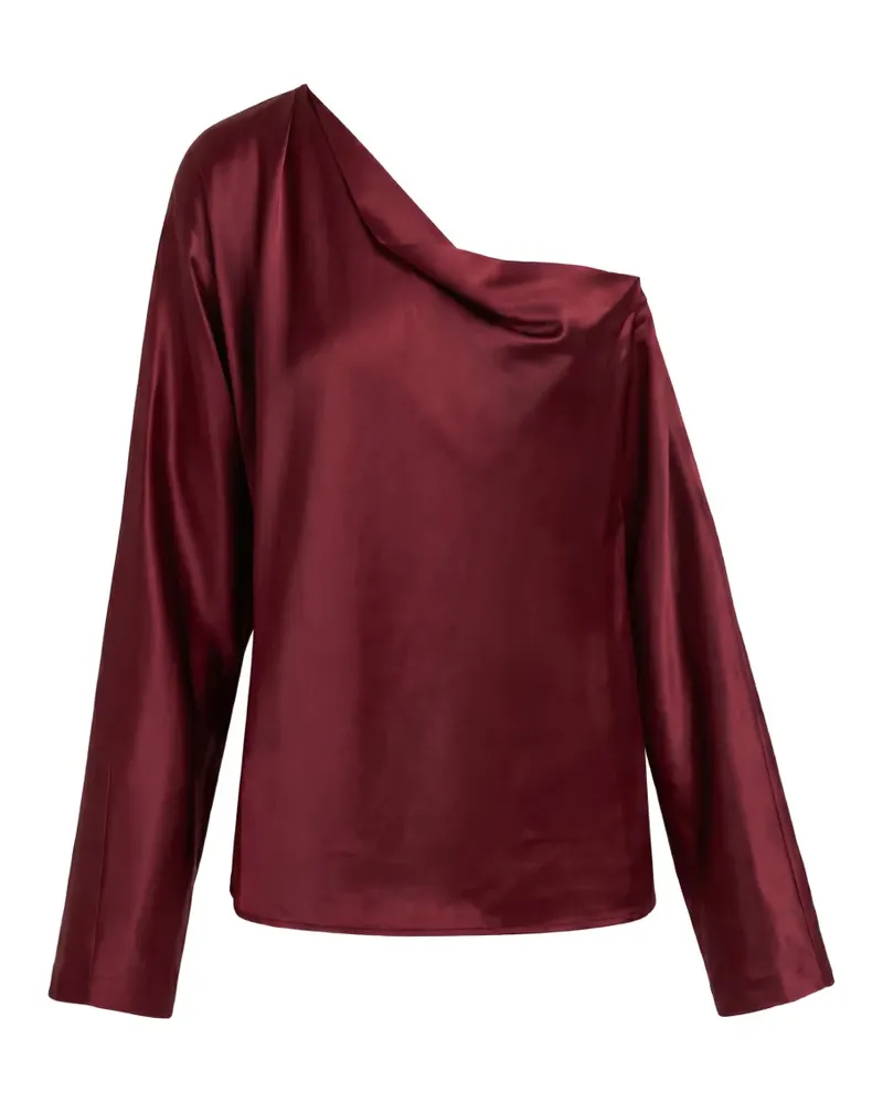 The Sei One-Shoulder-Top aus Seide - Rot Rot