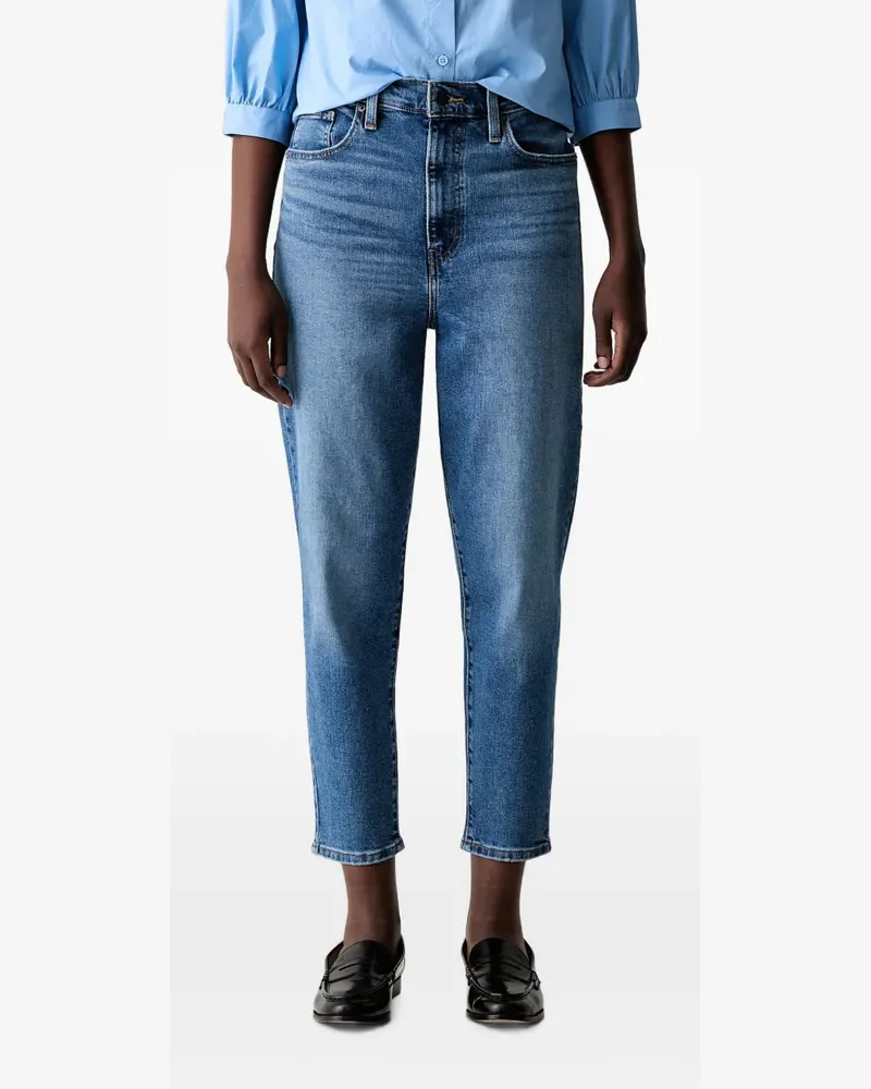 Levi's Cropped-Jeans mit hohem Bund - Blau Blau