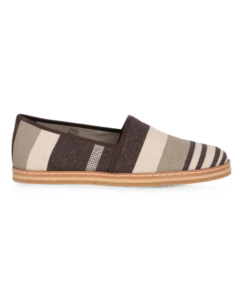 TOD'S striped slip-on loafers - Braun Braun