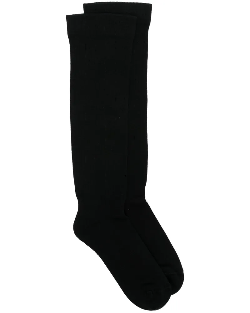 DRKSHDW by Rick Owens Socken mit Logo-Intarsie - Schwarz Schwarz