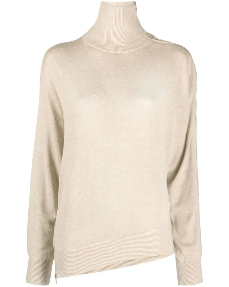 Isabel Marant Asymmetrischer Pullover Nude