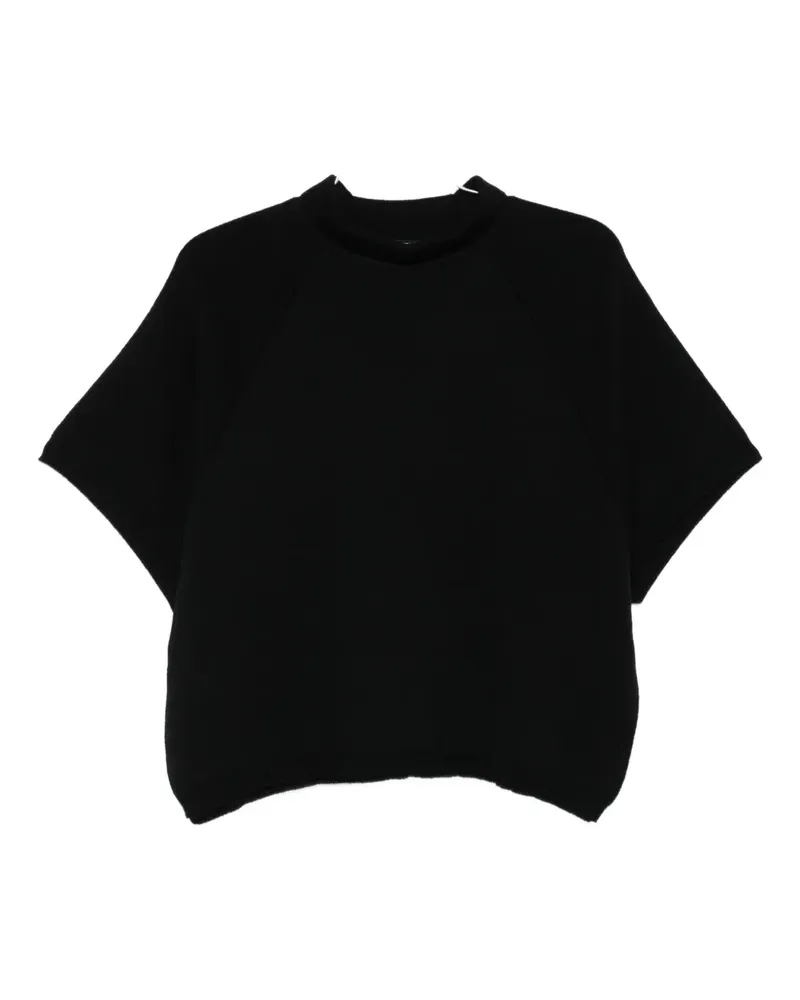 Hannes Roether Pullover mit Raglanärmeln - Schwarz Schwarz