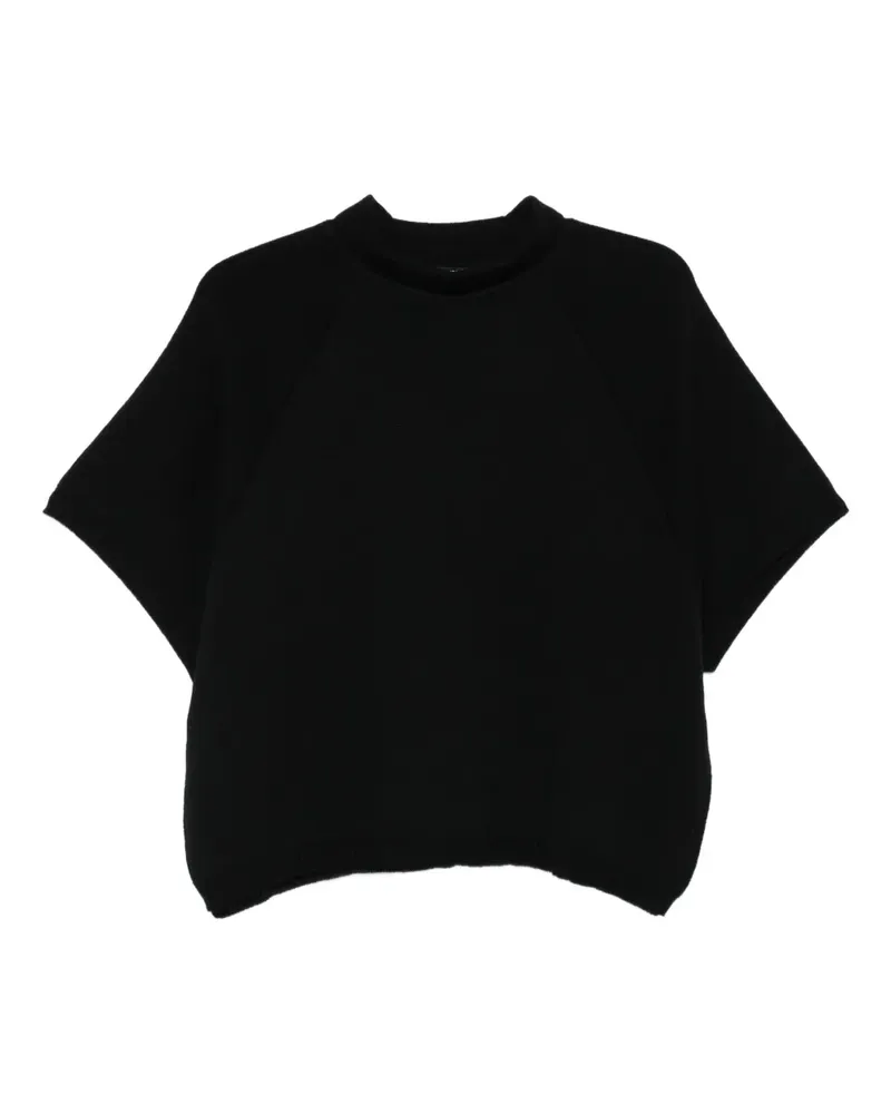 Hannes Roether Pullover mit Raglanärmeln - Schwarz Schwarz