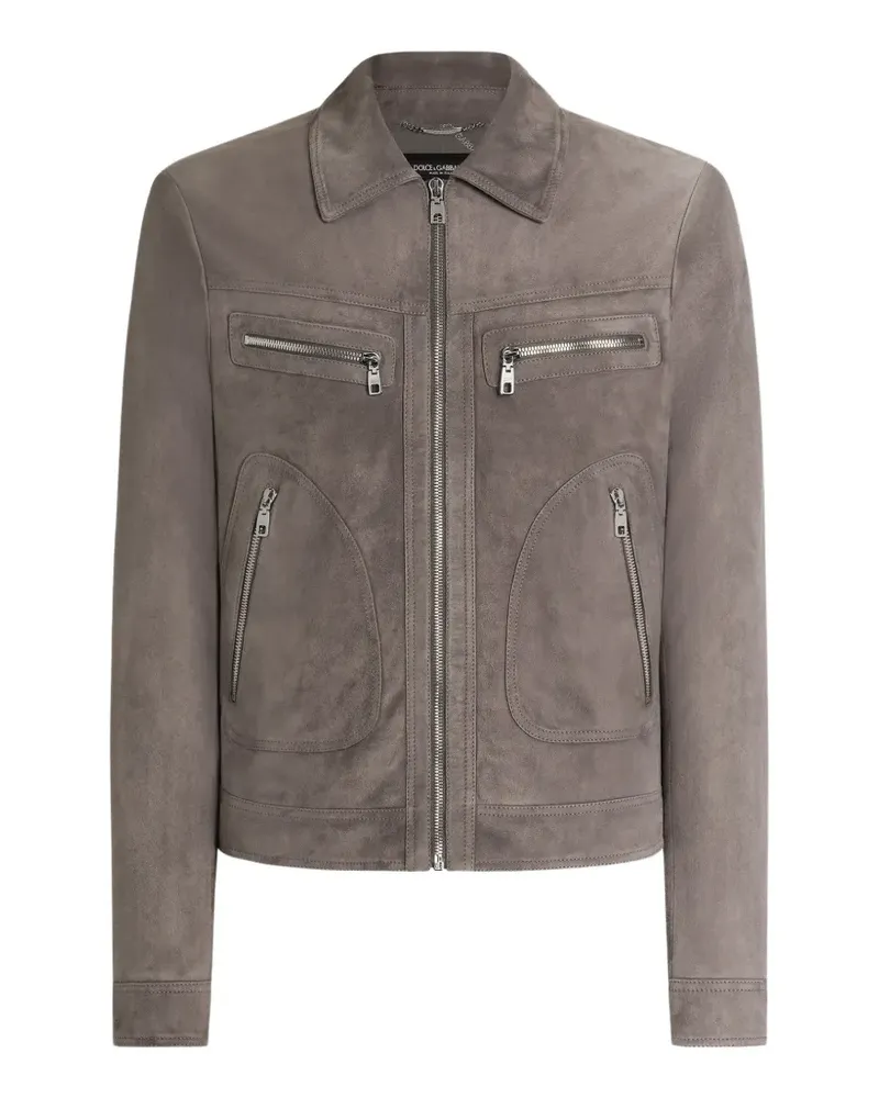 Dolce & Gabbana suede jacket - Grau Grau