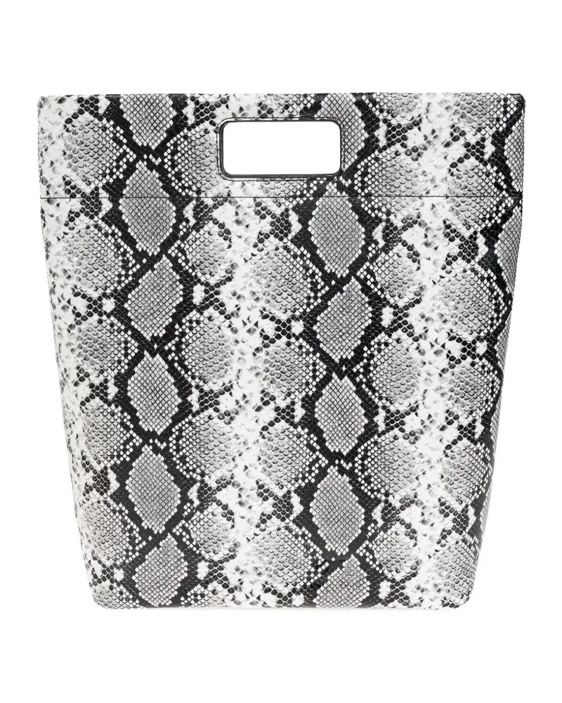 Samsøe & Samsøe Tote Bag in Schlangenleder-Optik - Grau Grau