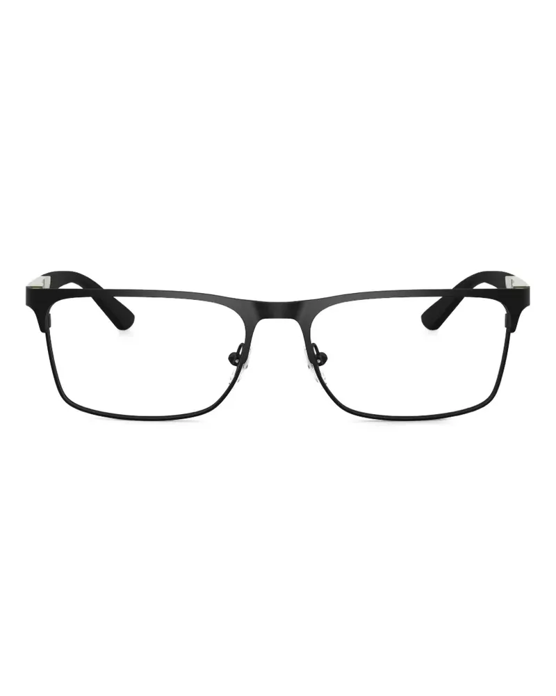 Emporio Armani rectangle-frame glasses - Schwarz Schwarz