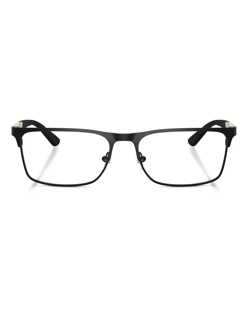 Emporio Armani rectangle-frame glasses - Schwarz Schwarz