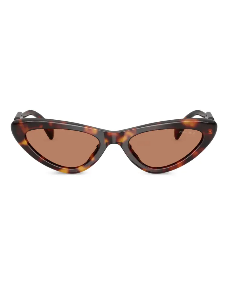 Miu Miu cat-eye frame sunglasses - Braun Braun