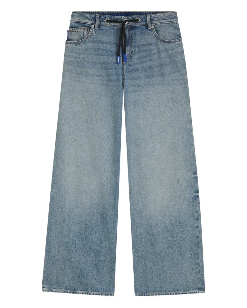 HUGO BOSS Jeans mit Kordelzug - Blau Blau
