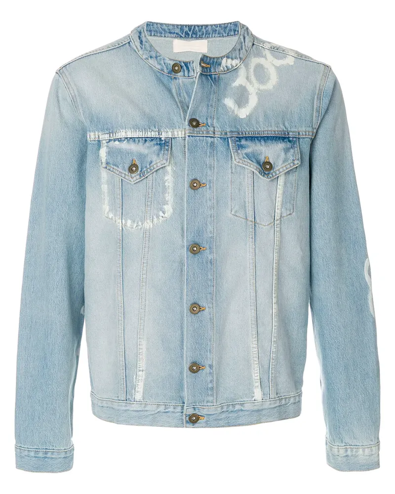 IH NOM UH NIT Jeansjacke mit Print - Blau Blau