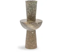 Totem 03 Vase aus Stein - Braun
