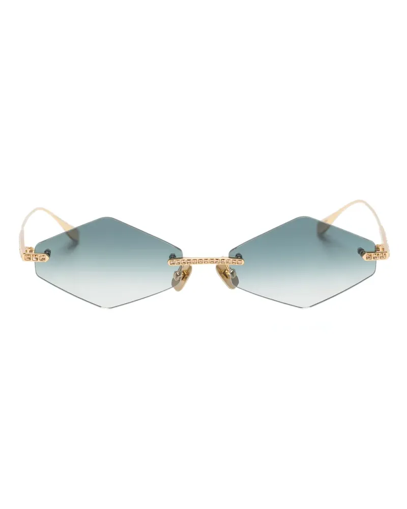 Anna-Karin Karlsson Crystal Nest Sonnenbrille mit geometrischem Gestell - Gold Gold
