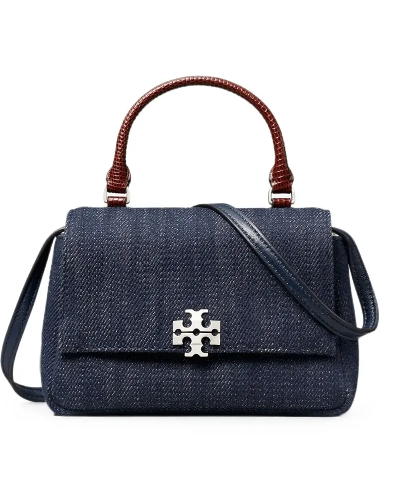 Tory Burch Mini Charlie Schultertasche - Blau Blau